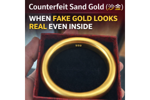 Counterfeit Sand Gold - The Fake Gold That Even Looks Real Inside