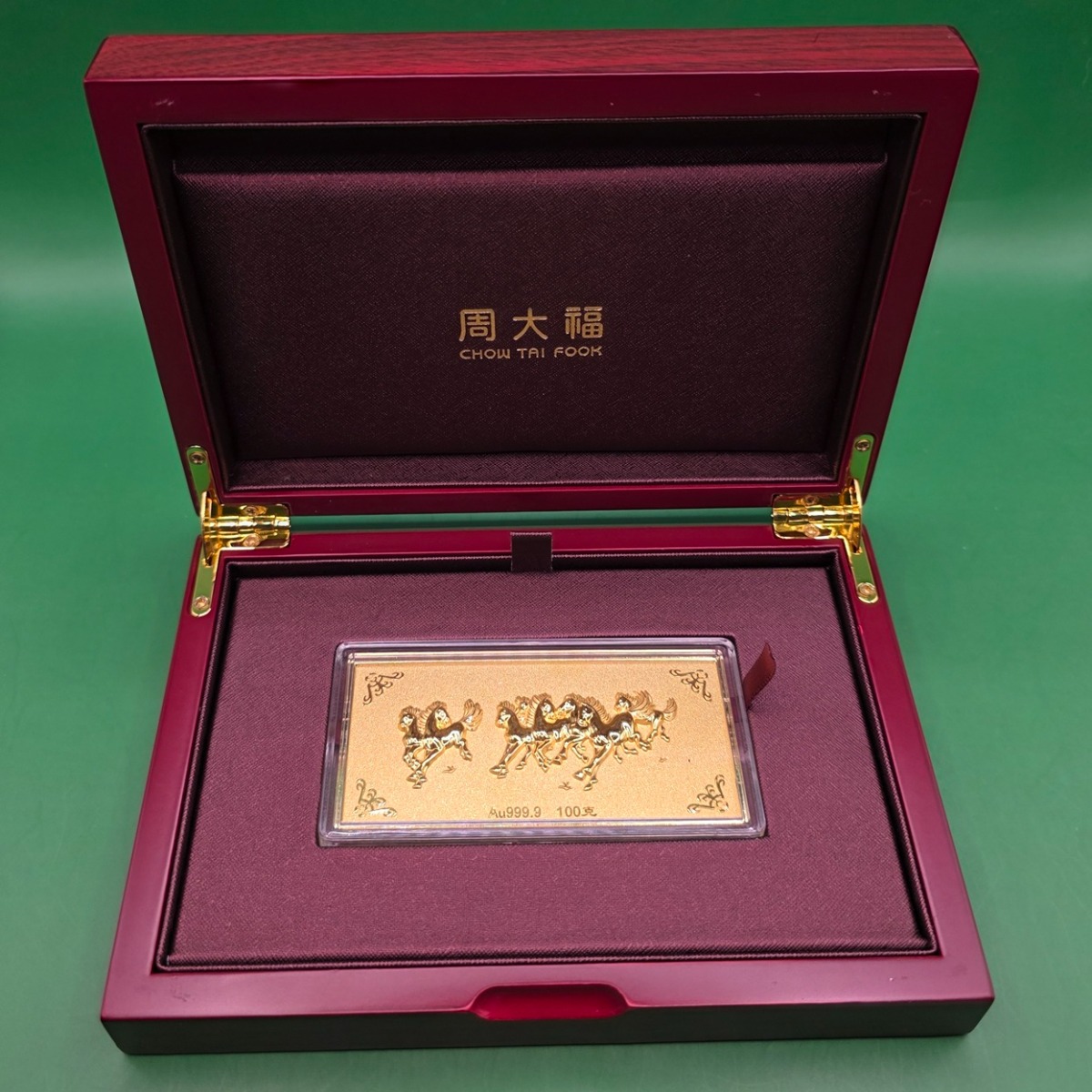 Bar - Horse Design CTF AU 999.9 Gold Bar - 100 G