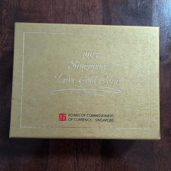 Coin - 1993 Singapore Lion 999.9 Gold Coin Set 59.09 G - Limited