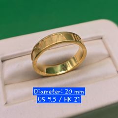 Gold Jewellery - 916 Gold Roman Ring - 8.22 G ($131/G)