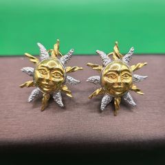 Gold Jewellery - Poh Heng 916 Gold Earrings - 17.06 G ($130.50/G)