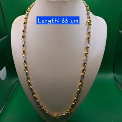 Gold Jewellery -Poh Heng 916 Gold Barrel Link Chain - 60.22 G ($130.50/G)