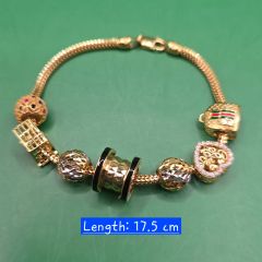 Gold Jewellery - 916 Gold Charm Bracelet - 22.49 G ($130.50/G)