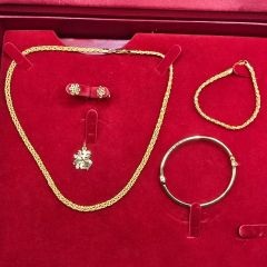 Gold Jewellery - Poh Heng 916 Gold Jewellery Set - 37.88 G ($130.50/G)