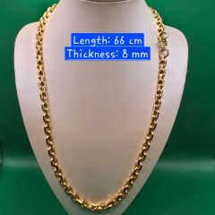 Gold Jewellery - 916 Gold Wan Zi Chain - 221.60 G ($131/G)
