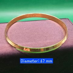 Gold Jewellery - 916 Gold Solid Bangle - 24.33 G ($131/G)