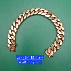 Gold Jewellery - 916 Gold Solid Bracelet - 105.06 G ($133/G)