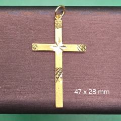 Gold Jewellery - 916 Gold Cross Pendant - 6.41 G ($133/G)