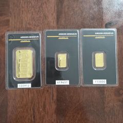 Bar - Argor Heraeus 999.9 - 24 G (Bundle Set)