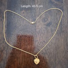 Gold Jewellery - 916 Gold Necklace & Pendant Set - 4.66 G ($132.50/G)