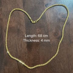 Gold Jewellery - Poh Heng 916 Wheat Gold Chain - 57.72 G