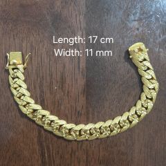Gold Jewellery - 916 Gold Cowboy Bracelet 69.96 G
