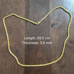 Gold Jewellery - Poh Heng 916 Gold Rope Chain - 42.20 G