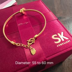 Gold Jewellery - SK 999 Gold Bangle - 14.43 G - (Brand New!)
