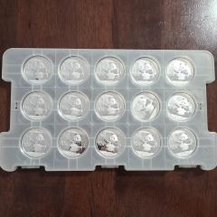 2017 Chinese Panda 999 Silver Coins - 30 G (15 Pcs Set)