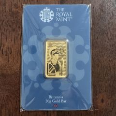 Bar - The Royal Mint Britannia 999.9 Fine Gold Bar - 20 G