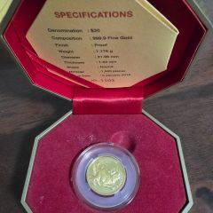 Coin - Singapore Mint 999.9 Gold Coin - 1/4 OZ - Limited Edition (3 Sets Only!)