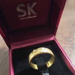 Gold Jewellery - SK 999 Gold Ring - 10.81 G
