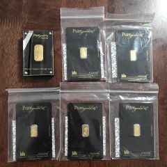 PureGold.sg 999.9 Gold Bars Set 10 G - Various Design