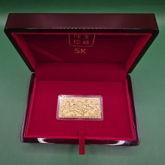 SK Horse Design 999 Gold Bar - 50 G (With Receipt, Brand New!)