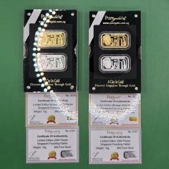 Puregold.sg Limited Edition Singapore Founding Father Set - 10 G 999 Gold + 10 G 999 Silver