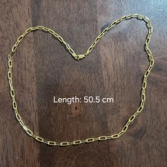 SK 916 Gold Chain (Elongated Link Design) 17.45 G
