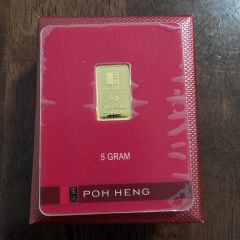 Poh Heng Gold Bar (999.9 Fine Gold) 5 G (1 Pc Only!)
