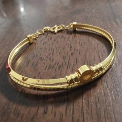 SK 999 Love Design Gold Bracelet – Elegant Snake Chain Design - 14.19 G