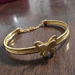 SK 999 Gold Bracelet – Butterfly Motif Design - 14.01 G