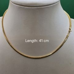 916 Gold Snake Chain Necklace - 13.82 G