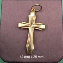 916 Gold Cross Pendant 3.78 G