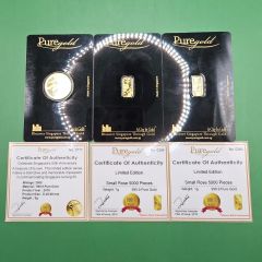 Puregold Limited Edition 999.9 Gold Bars & Coin Set - 7 G