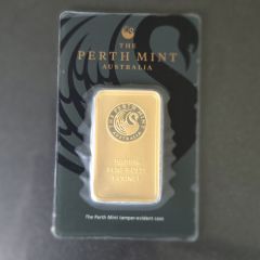 Perth Mint 1oz Gold Bar (99.99% Pure Gold) – In Assay Certificate