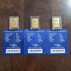 PG 999.9 Gold Bar Set - 20 G