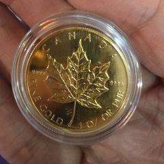 1993 Canada 1 oz Gold Maple Leaf (9999 Fine Gold)