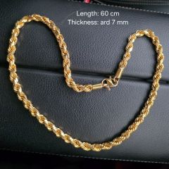 916 Gold Rope Chain – 211.19g (60cm | ~7mm Thick)