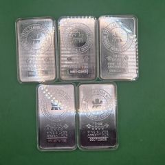 Royal Canadian Mint (RCM) 10 oz Silver Bar – .9999 Fine Silver (5 Pcs, Left 3 Pcs Only)