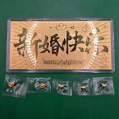 999.9 Gold Marriage Bliss Gold Bar & Gold Beans Set – Total 6 G