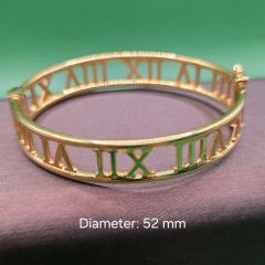 SK Jewellery 916 Gold Roman Numeral Bangle 16.24 G