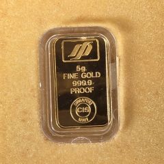 Singapore Mint 5g Gold Proof Bar (1980) – 999.9 Fine Gold (1 Pc Only) 