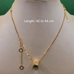 24K Gold Necklace 17.70 G (Length: 42 - 44 cm)