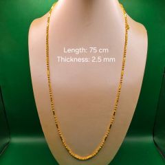 24K Gold Necklace with SAO Hallmark 21.75 G