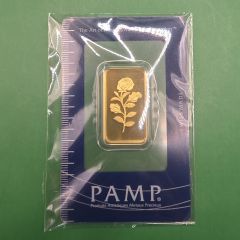 PAMP Suisse 20g 999.9 Fine Gold Bar (Rose Design) (1 pc only)