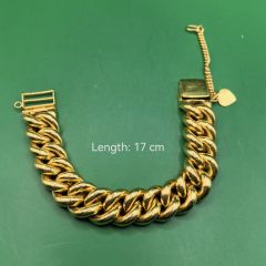 Gold Jewellery - 916 Gold Hollow Bracelet - 57.64 G