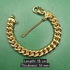 Gold Jewellery - Poh Heng Solid 999 Gold Bracelet - 117.18 G